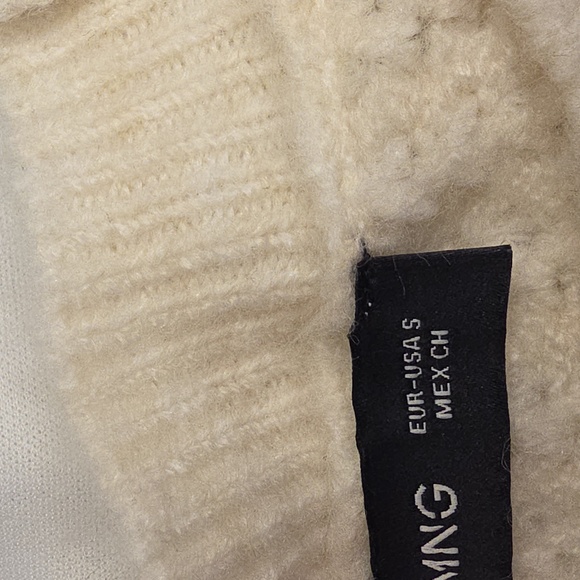 Mango Textured Cream Sweater - Picture 3 of 9